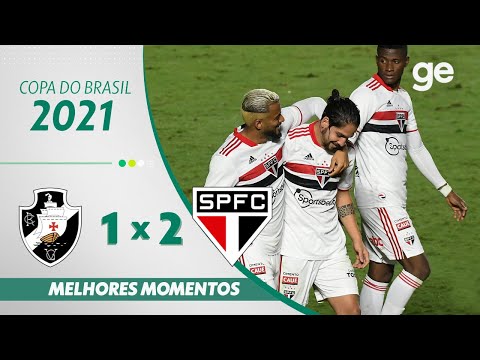 VASCO 1 X 2 SÃO PAULO | MELHORES MOMENTOS | OITAVAS COPA DO BRASIL 2021 | ge.globo