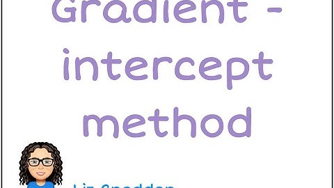 gradient intercept method