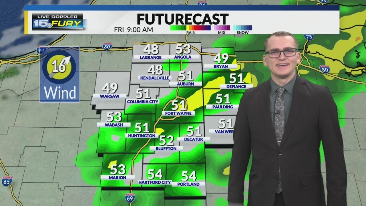 A few rain showers remain later this morning - YouTube
