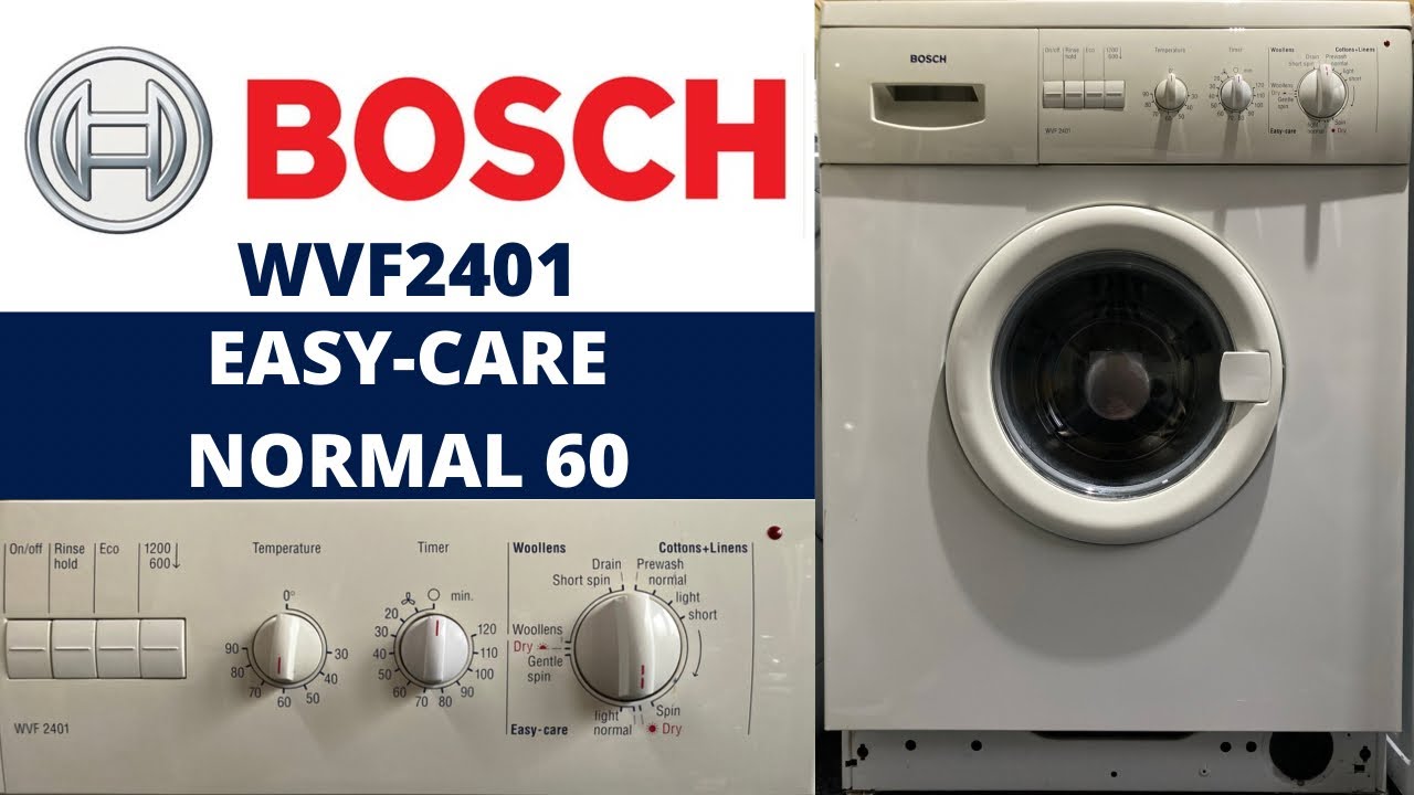 Bosch WVF2401 Washer Dryer EasyCare Normal 60 YouTube