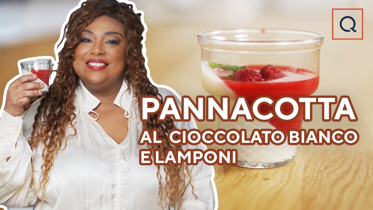 Delizia cremosa: Pannacotta al cioccolato bianco con lamponi🍫❤️