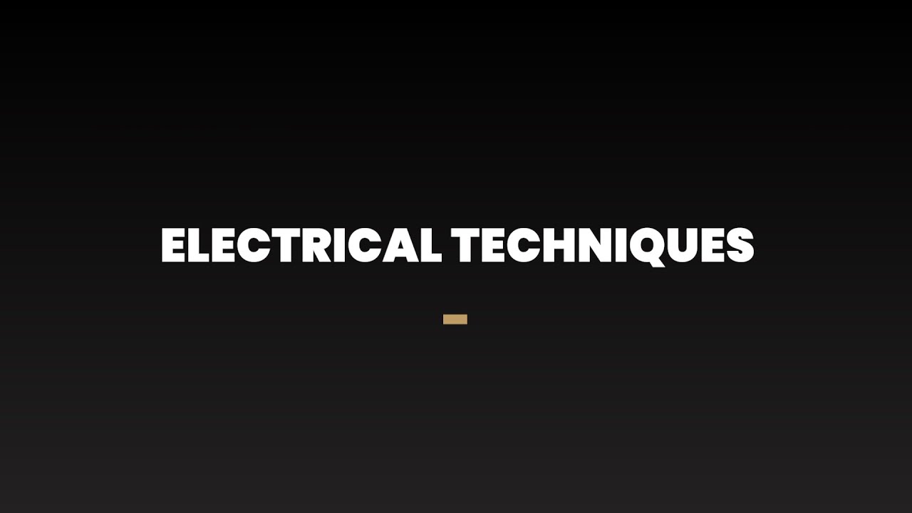 Electrical Techniques (1327) - YouTube