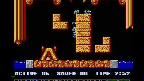 Lemmings (NES) fun level 9 solution