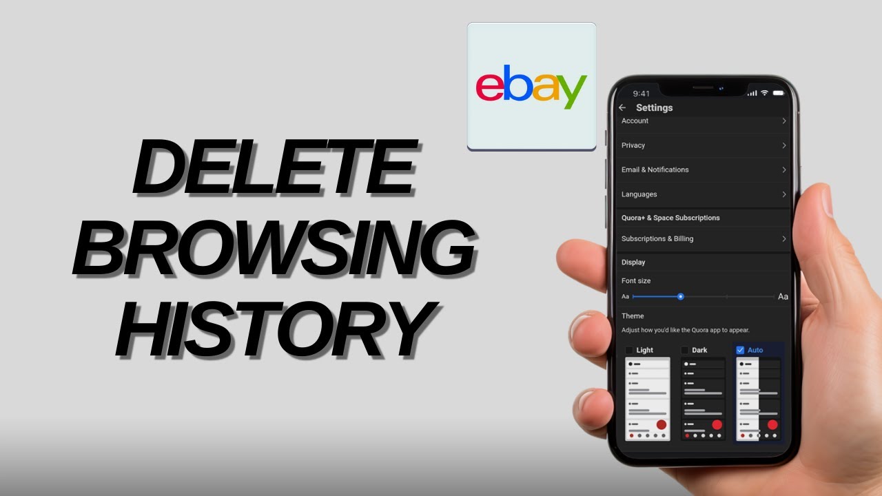 How To Delete Browsing History On eBay In 2026 (Updated Method) - YouTube