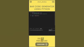 Barcode Generator Using Python #shorts 🤩🔥