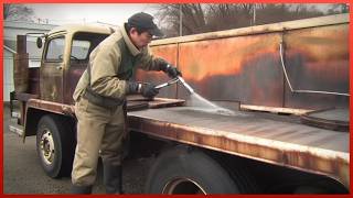 ⁣Man Repairs Rotten Old Truck Back to New | Start to Finish Conversion by @garage9845