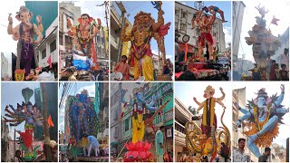 Begum bazar Ganesh Shobha Yatra 2025 | Hyderabad Begum bazar Ganapathi Nimmarjjanam 2025