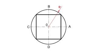 11 Drawing a Square Inside a Circle 2