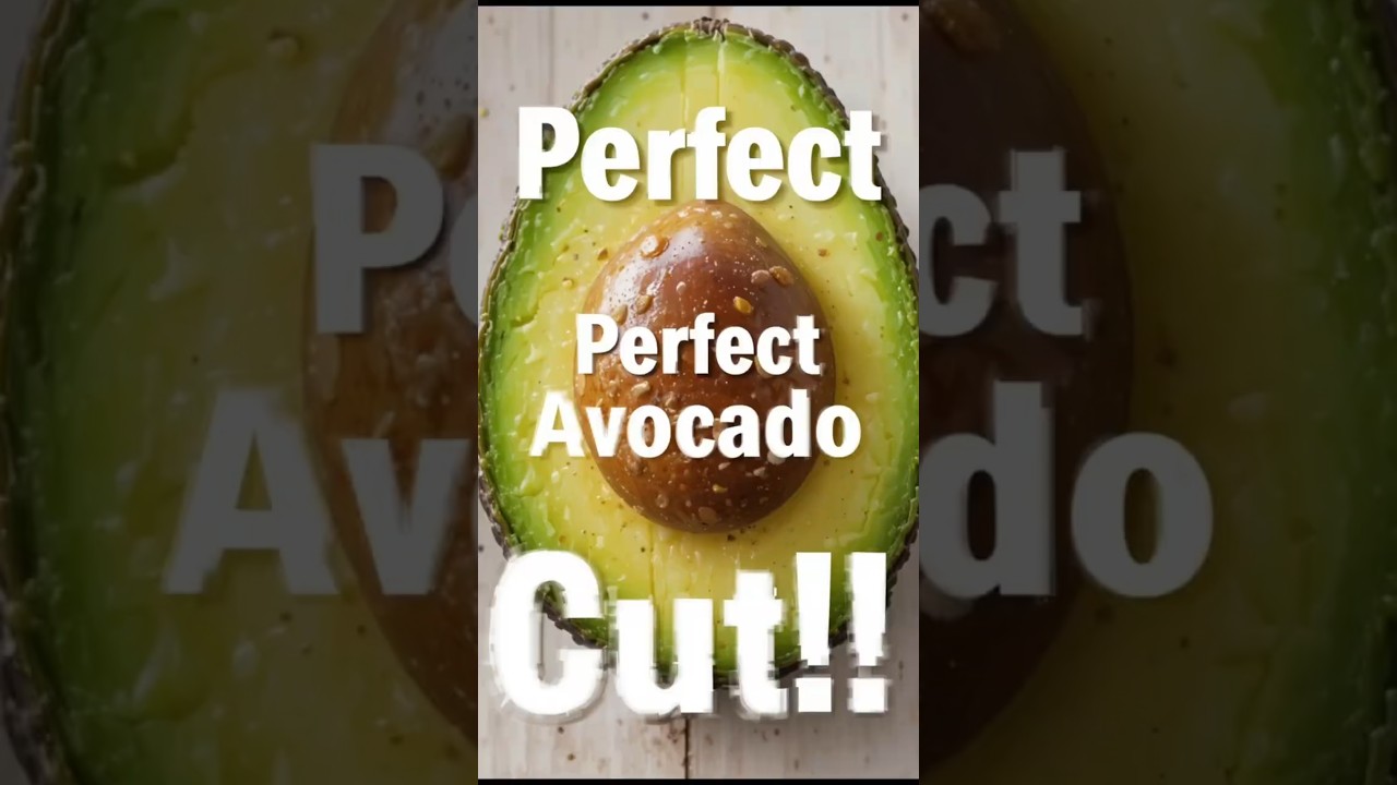 Smooth, creamy avocado sliced to perfection! Crisp ASMR sound! 🥑