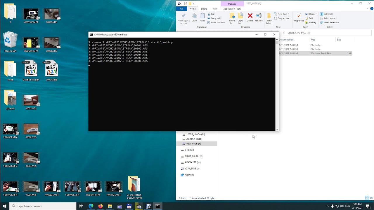 How to move files from one path to another using a BAT file? (Command ...