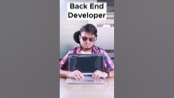 Front End VS Back End  Developers #shorts