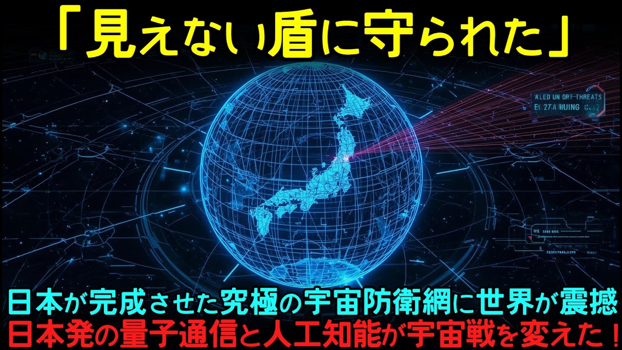【技術革命】日本発の量子通信と人工知能が宇宙戦を変えた！日本の宇宙技術が世界標準に！