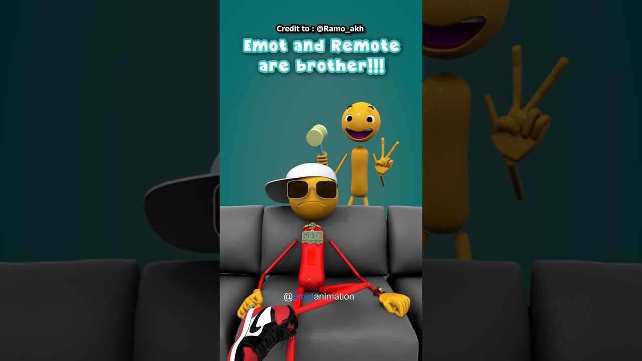 Emot and Remote are Brother 😎😁✌️ (Animation Meme) 