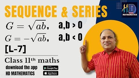 n grometric means between two numbers  product of n geometric means by faculty of kota Hd sir