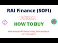 How to buy rai finance token sofi using pancakeswap on trust wallet