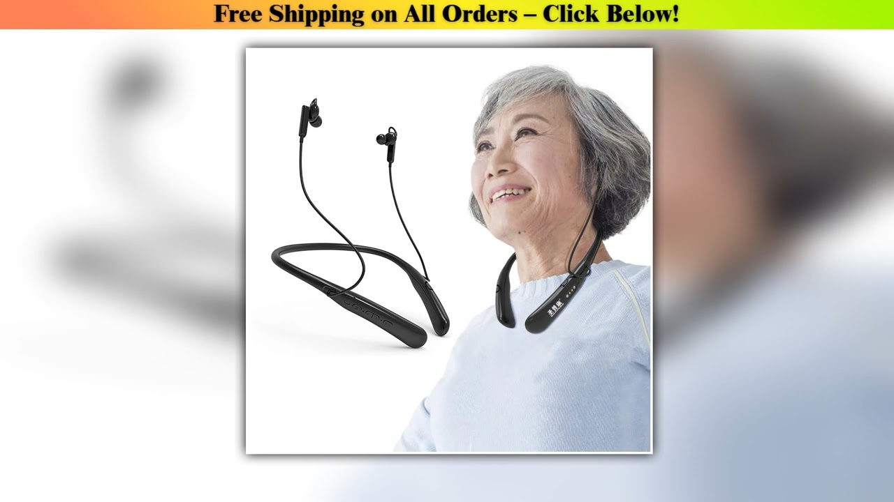 Portable Hearing Aids Earphone Neckband Medical Bluetooth Wireless  for Deafness Elderly High