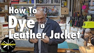 Comparing Angelus vs. Fiebings Leather Dyes While Dyeing My Old Leather Jacket