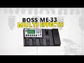 Boss me33 guitar multieffects demo