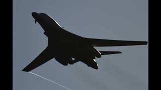 Recording of B-1s diverting to Ramstein 341.750 2026-03-08 from home location
