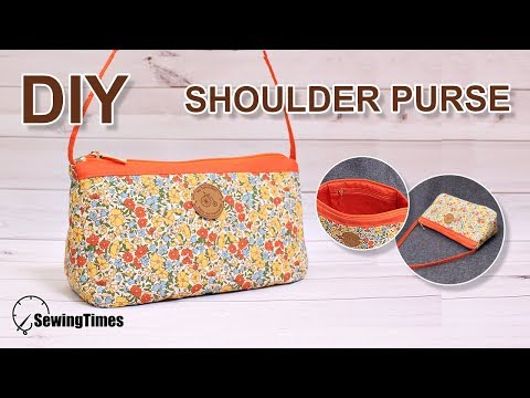 DIY Shoulder Purse | 미니 숄더백 | How to make fabric bag with sewing machine [sewingtimes]