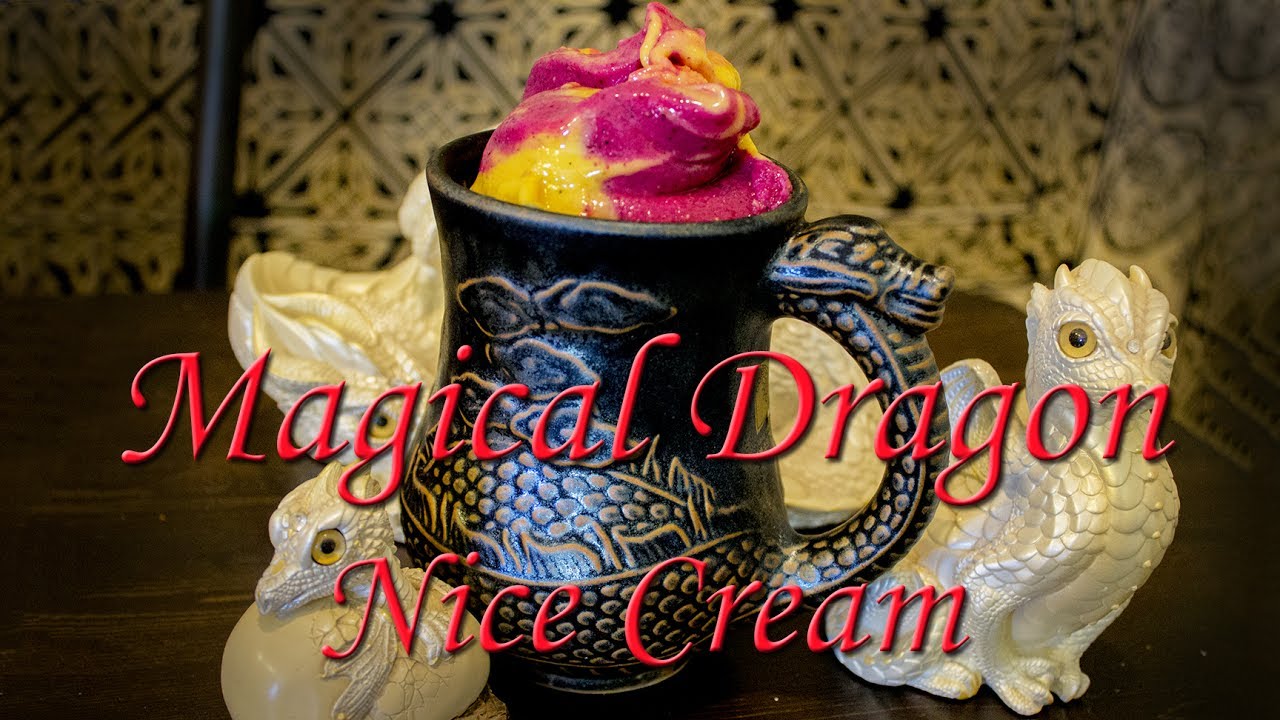 Magical Dragon Nice Cream Recipe Made w/ Dragon Fruit ~ My Water Dragon Loses A Tooth!