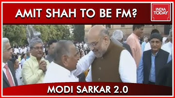 Amit Shah Arrives At Rashtrapathi Bhavan For Narendra Modi