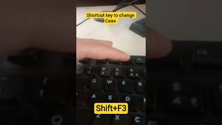 #shorcutkey to change case #computereducation #subscribe