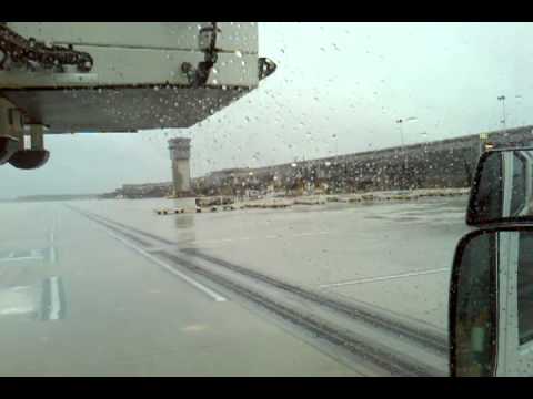 Dulles Airport Ramp During Hurricane Sandy 
