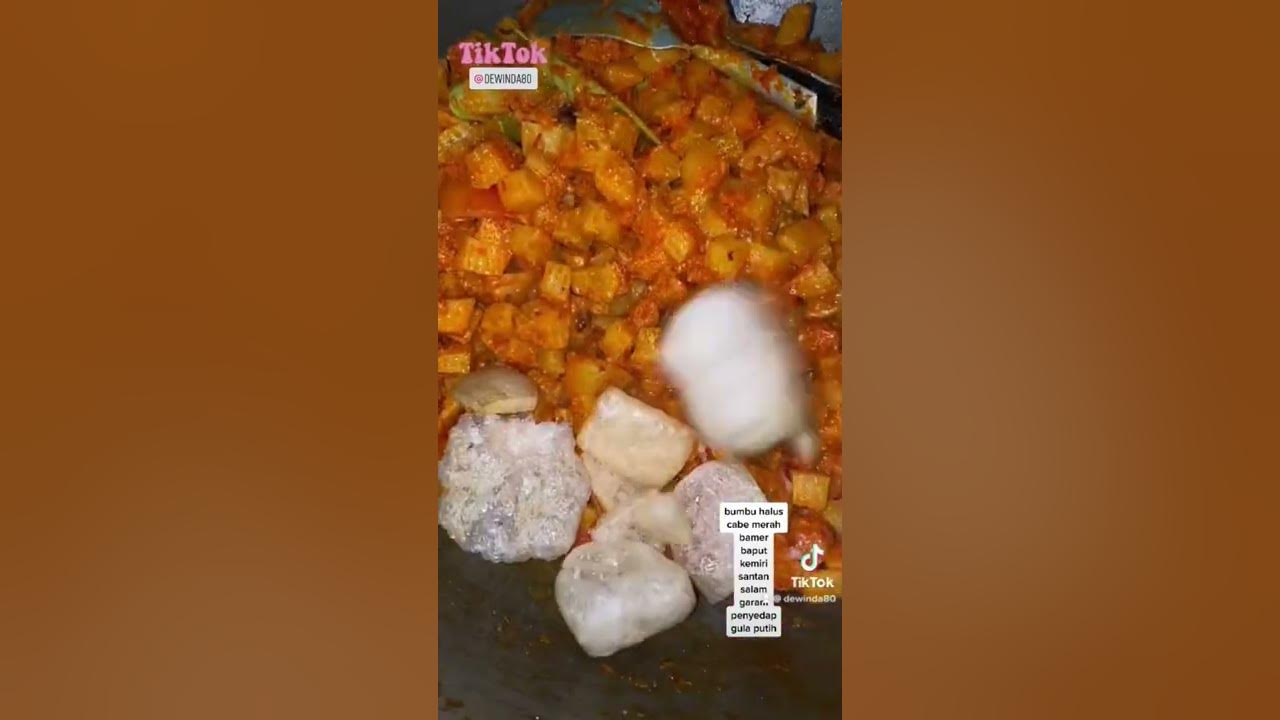 Resep sambel goreng kentang+kerupuk kulit
