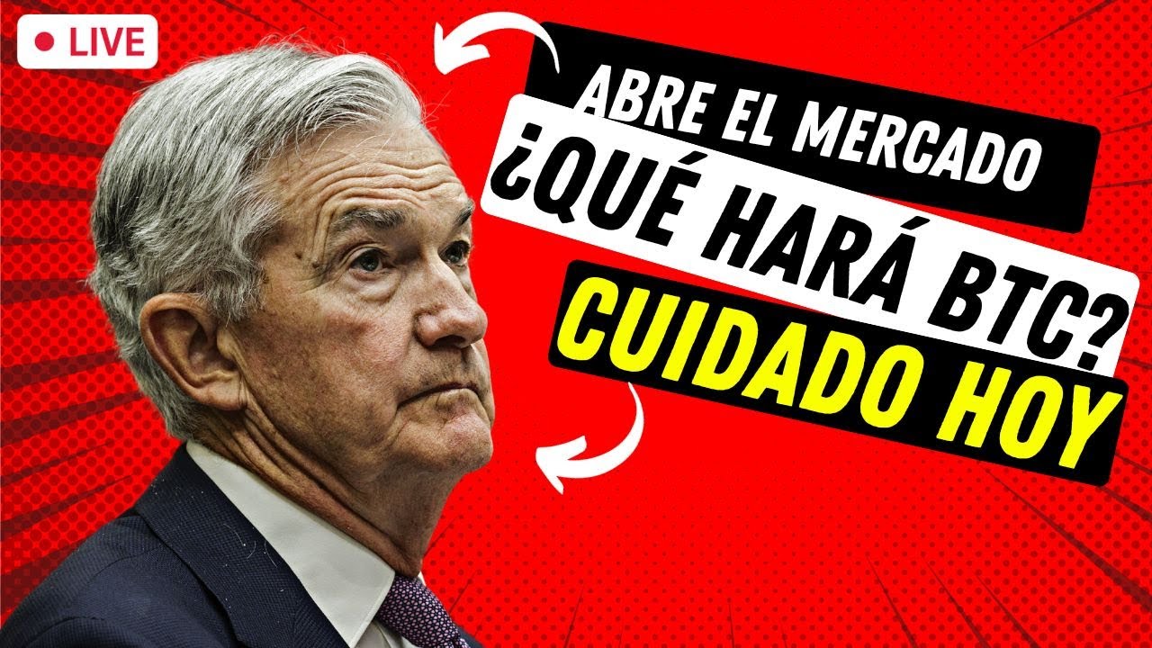 🔴 EN VIVO | ¿Qué hará Bitcoin HOY? (Abre el Mercado) ➤ Criptomonedas  Trading & Análisis
