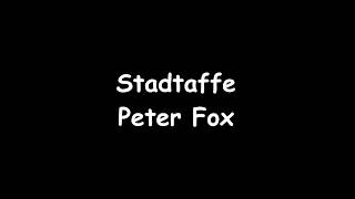 Peter Fox,Stadtaffe-Lyrics-Text