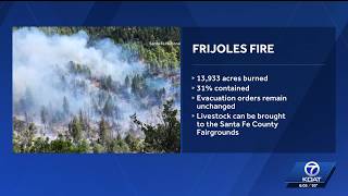 Frijoles Fire up to 13,933 acres