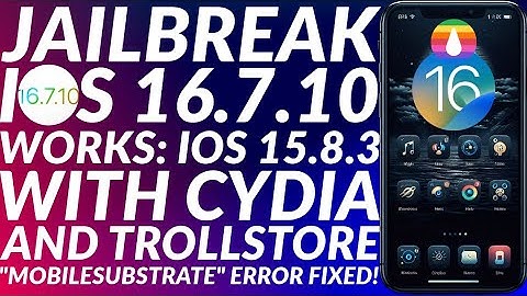 Jailbreak iOS 16.7.10 Rootful with Cydia & Trollstore | iOS 16.7.10 Jailbreak | Palera1n 16.7.10 JB