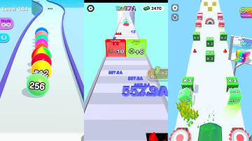 Ball Run 2048 vs Number Merge Run vs Jelly Run 2048 3 in one Gameplay Run & Merge