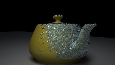 3dsmax tutorial: freezing object with particle flow material,rendering