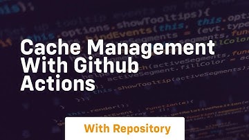 cache management with github actions