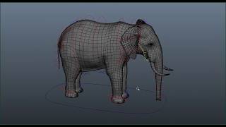 Simple MAYA elephant rig by Dmytro Teslenko CG 10,150 views 6 years ago 3 minutes, 18 seconds