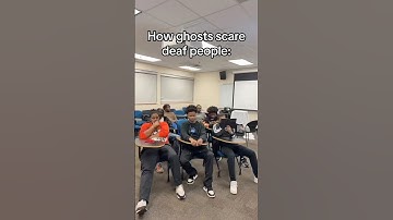 How ghosts scare deaf people 🤨#shorts #comedy #ghost