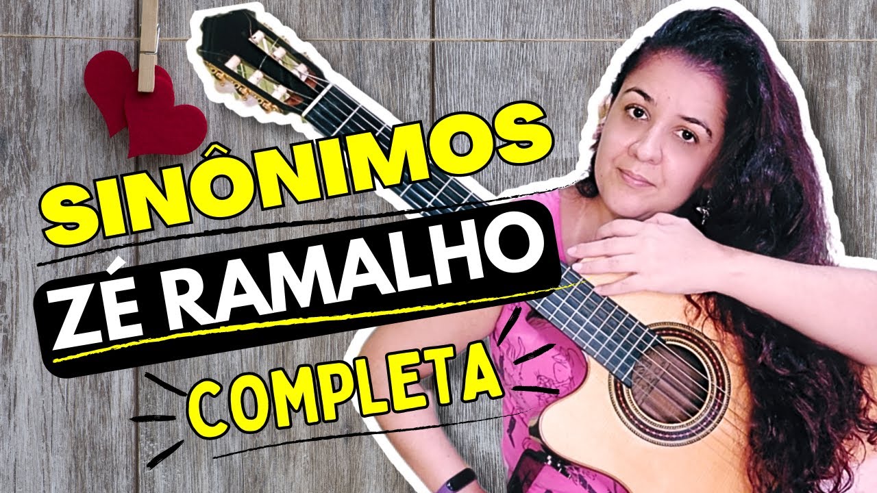 🎵Como TOCAR a MÚSICA SINÔNIMOS - Só 4 ACORDES😲 - Zé Ramalho