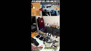 Fixing a Fuel Line Leak on My P-51 Mustang (Live Repair)