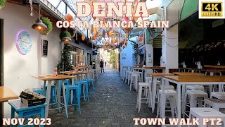 Denia Costa Blanca Town Walk Nov23 (pt2) 4k November 2023 Living in Costa Blanca Spain #denia #dénia