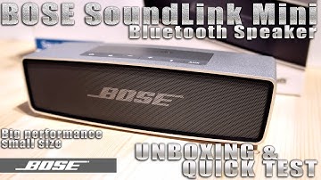 Bose Soundlink Mini [UNBOXING & SOUND TEST] Bluetooth Speaker