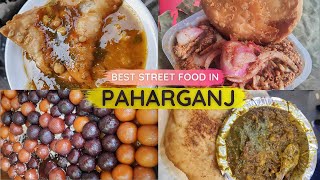 Best Street Food In Paharganj | Chur Chur Naan | Chole Bhature | Moth Kachori | Samose | Gulab Jamun