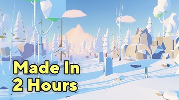 I Made Low Poly Winter Forest Environment In Unity URP (In 2 Hours)