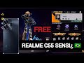 FREE REALME C55 SENSI¿? 🇧🇷 FREE FIRE #brazil #sensitivity #raistar 