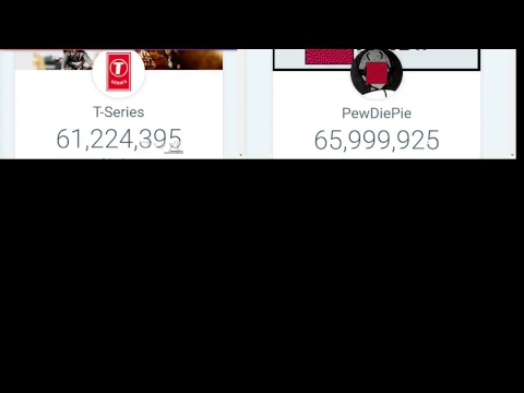 PEWDIEPIE VS T-SERIES LIVE COUNT | by prior tech