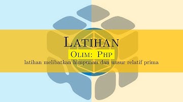 Dokumentasi OLIM ‼️ PHP dan Relatif Prima