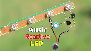 How to make Music reactive light using BC547 Transistor 🔥
