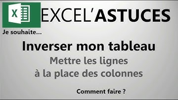 EXCEL : FAITES PIVOTER VOTRE TABLEAU EN UN CLIC (Lignes/colonnes) #21