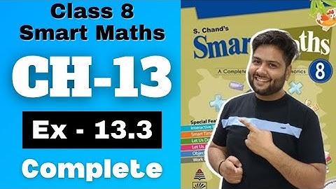 Smart Maths Class 8 Exercise 13.3 || Chapter - 13, Direct and Inverse Proportions